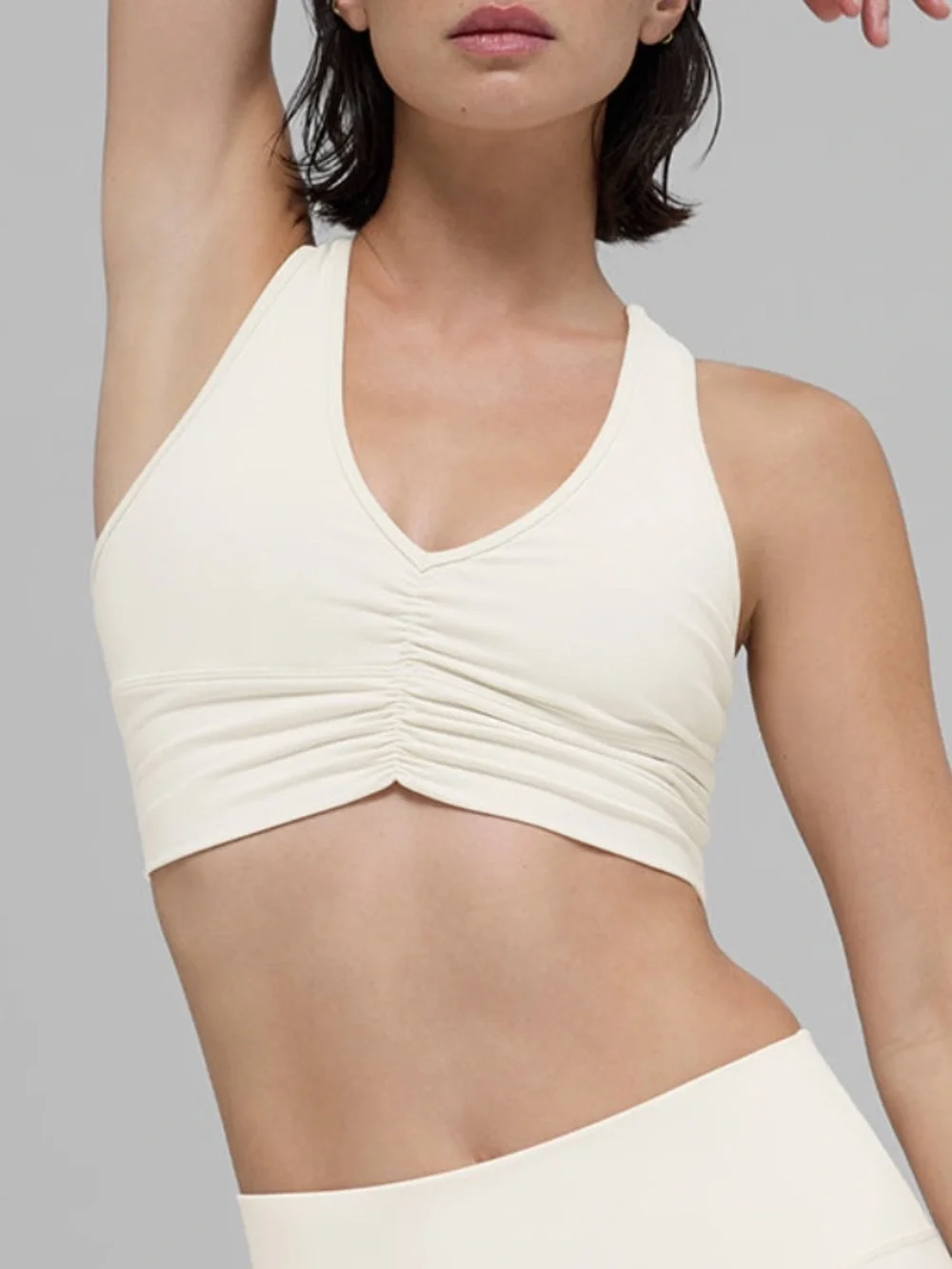 Alo Wild Thing Bra in Ivory